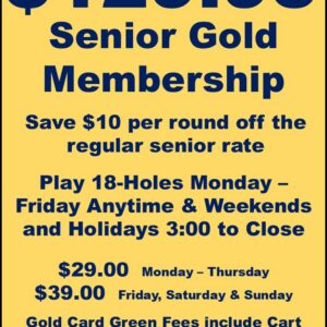 Senior Gold Card - 2026