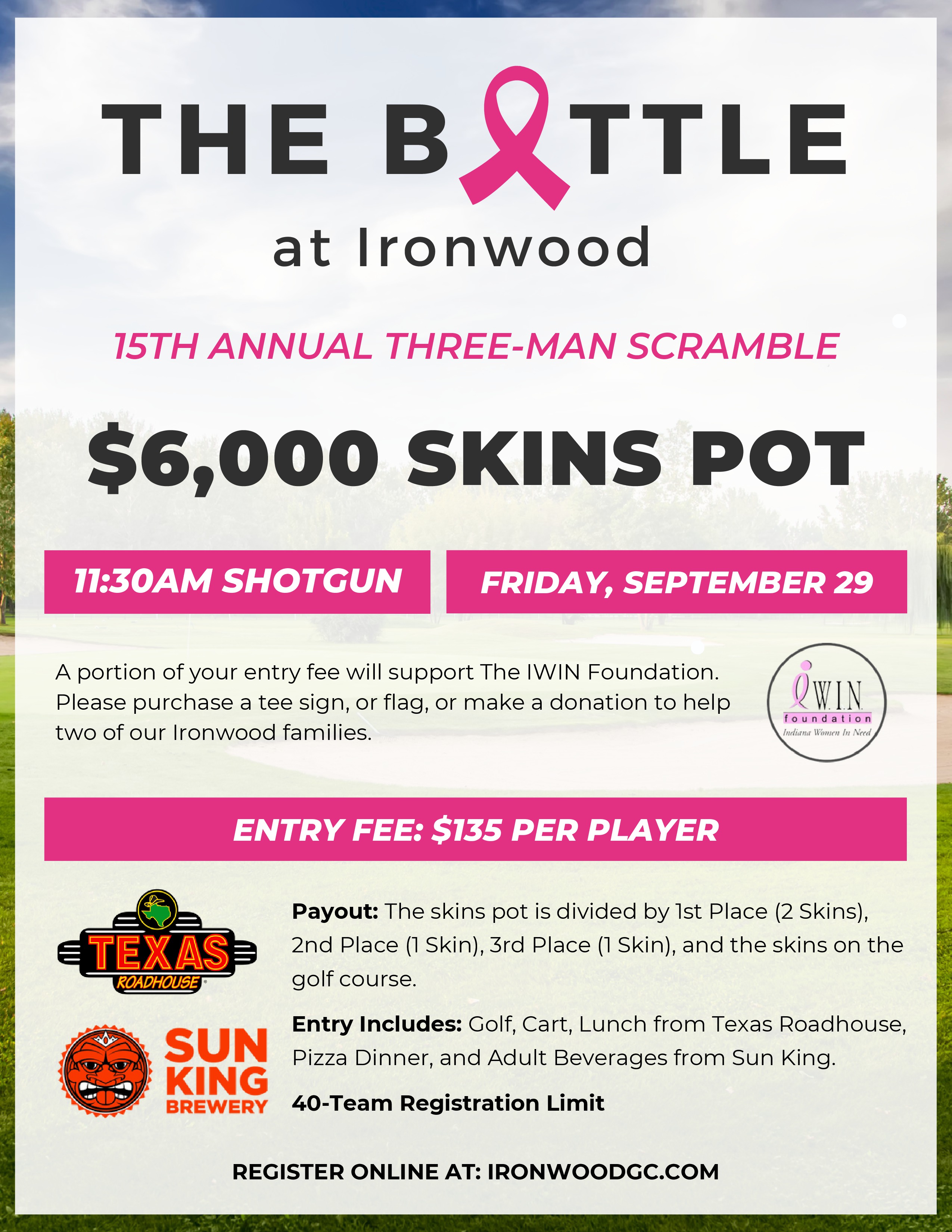 Battle at Ironwood - You will be waitlisted - Ironwood Golf Club