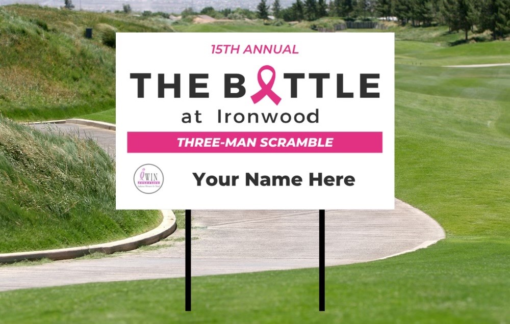 The Battle at Ironwood Tee Sign Sponsorship Ironwood Golf Club